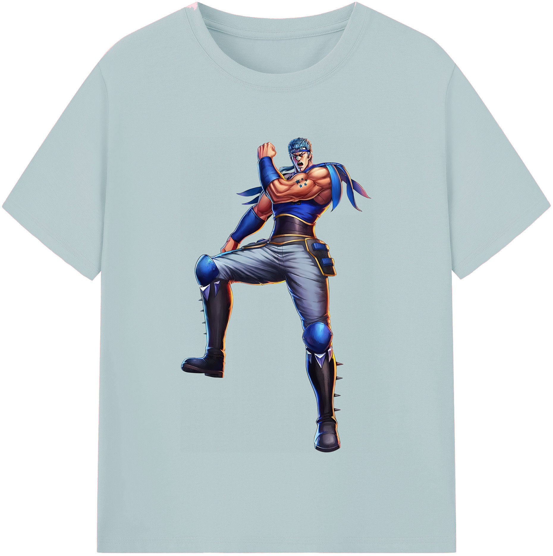 （画像用） 北斗の拳 Fist of the North Star 綿100％半袖Tシャツ（フロントプリント）